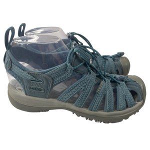 Keen Women's Whisper Blue Waterproof Outdoor Fisherman Sport Sandals Size 7M EUC
